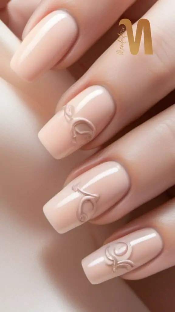 Virgo Zodiac Sign Nail Inspiration – Simple Yet Stunning